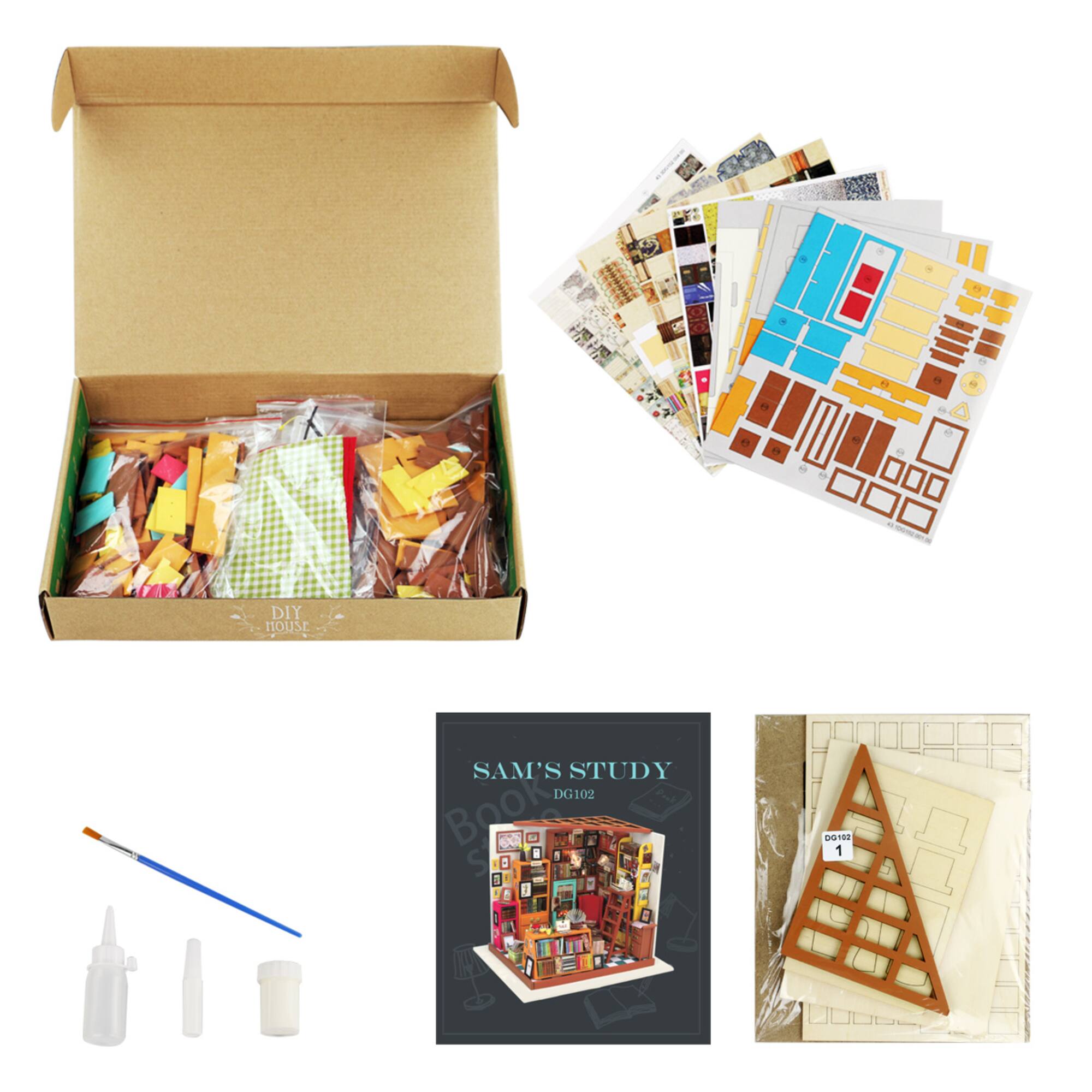 Rolife® Sam's Study DIY Miniature House Kit